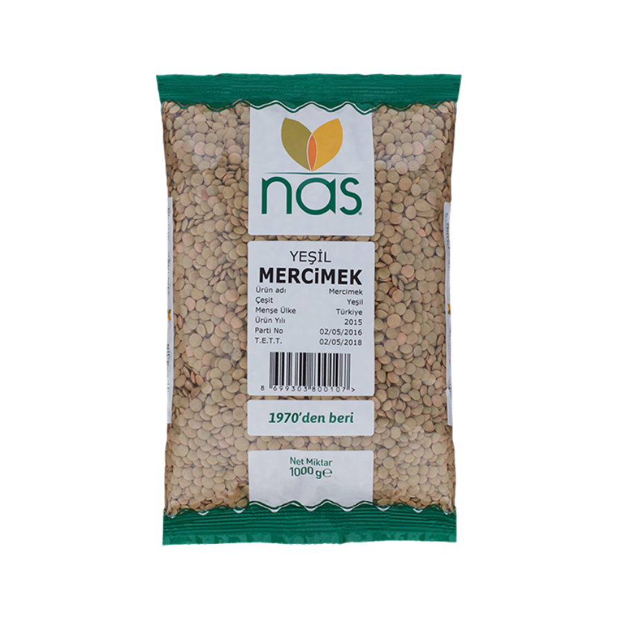 Yeşil Mercimek 1000 Gr